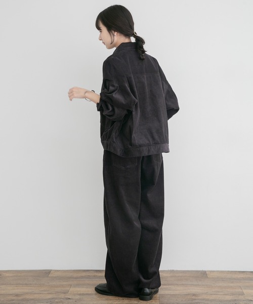 ITEMS URBANRESEARCH（アイテムズ アーバンリサーチ）の「コーデュロイジャケット（カバーオール・レディース・ホワイト系その他/レッド系その他/チャコールグレー・FREE）」の16枚目の写真