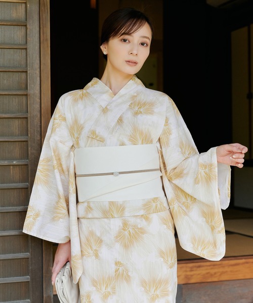 Mist Bloom Yukata 5set 浴衣5点セット【浴衣・帯・帯締め・帯留め