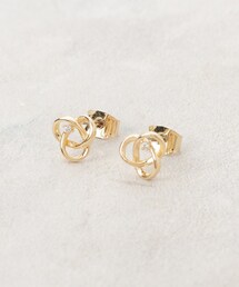 メタルラインxビジューミニピアス
