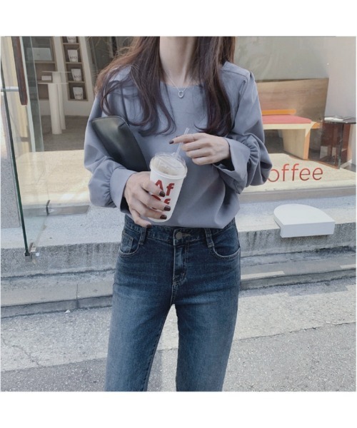 Carpe Diem（カルペディエム）の「ショルダータック ブラウス（シャツ/ブラウス・レディース・ライトベージュ/ライトブルー・FREE）」の11枚目の写真