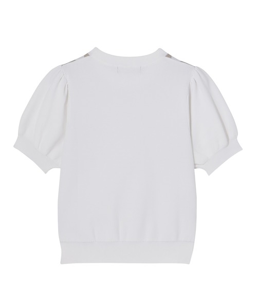 MARY QUANT（マリークワント）の「アーガイルニット プルオーバー（Tシャツ/カットソー・レディース・ブラック/アイボリー/ブラウン・M）」の6枚目の写真