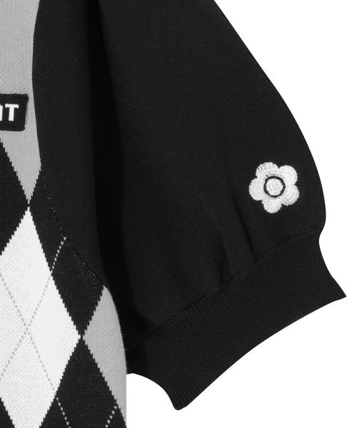 MARY QUANT（マリークワント）の「アーガイルニット プルオーバー（Tシャツ/カットソー・レディース・ブラック/アイボリー/ブラウン・M）」の15枚目の写真