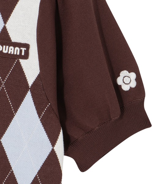MARY QUANT（マリークワント）の「アーガイルニット プルオーバー（Tシャツ/カットソー・レディース・ブラック/アイボリー/ブラウン・M）」の20枚目の写真