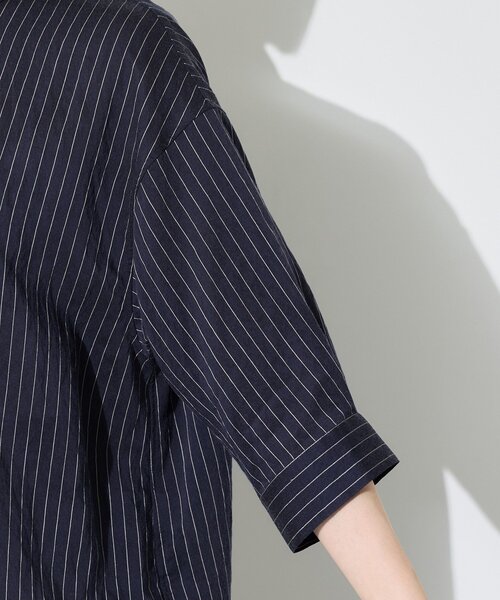 INDIVI（インディヴィ）の「【シアー／7分袖】体型カバーゆったりシャツ（シャツ/ブラウス・レディース・ネイビー系2/ブルー系7/ピンク系その他・05/13/15 /34/38）」の21枚目の写真