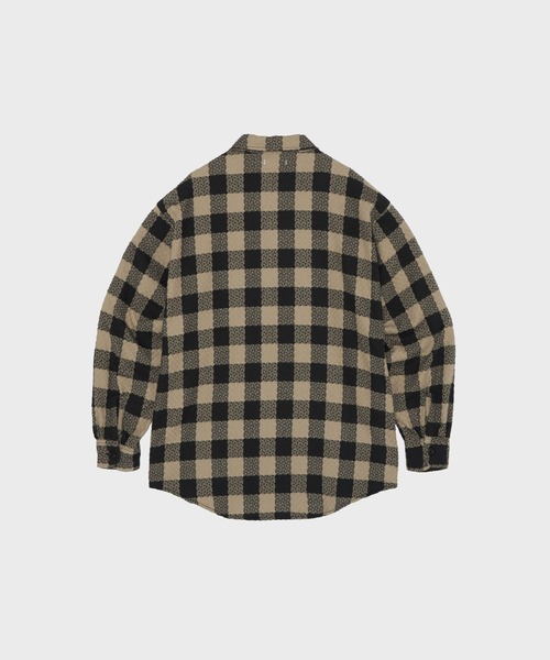 nanamica(ナナミカ)の「【nanamica / ナナミカ】S26FG017 OOAL Block Check Jacquard Shirt(シャツ/ブラウス・メンズ・ベージュ・MEDIUM/SMALL)」の2枚目の写真