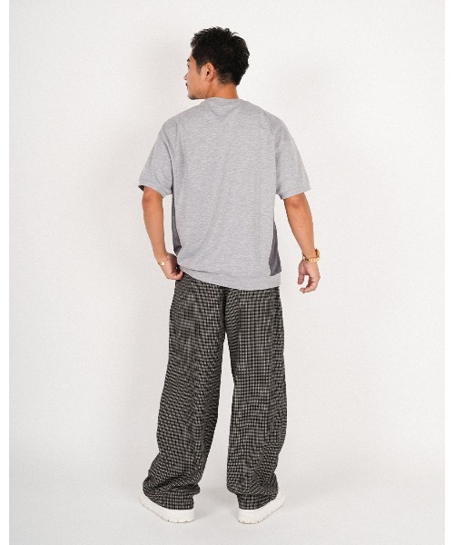 #Re:room(リルーム)の「メッシュスイッチングスウェットTシャツ(Tシャツ/カットソー・メンズ・グレー/ブラック/ネイビー・M-L/S-M)」の7枚目の写真