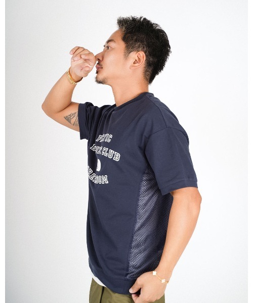 #Re:room(リルーム)の「メッシュスイッチングスウェットTシャツ(Tシャツ/カットソー・メンズ・グレー/ブラック/ネイビー・M-L/S-M)」の16枚目の写真