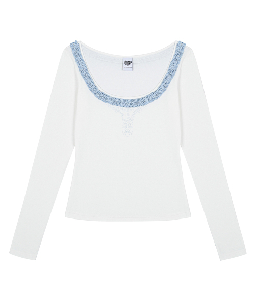 LUVISTRUE(ラヴイズトゥルー)の「RL FRILL SLEEVE TEE(WHITE)(Tシャツ/カットソー・レディース・その他・FREE)」の2枚目の写真