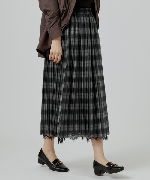 grove(グローブ)の「【着回し◎・大人フェミニン】リバーシブルチュールプリーツスカート(スカート・レディース・グレー系その他2/ブラック/ブルー系その他3・03/02/05/04/01)」の1枚目の写真