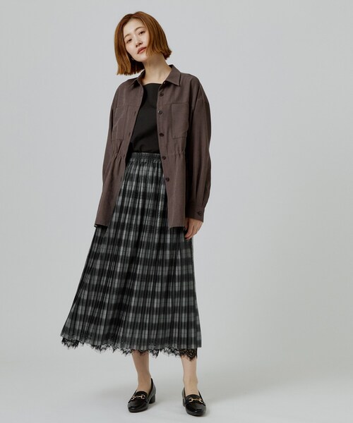 grove(グローブ)の「【着回し◎・大人フェミニン】リバーシブルチュールプリーツスカート(スカート・レディース・グレー系その他2/ブラック/ブルー系その他3・03/02/05/04/01)」の12枚目の写真