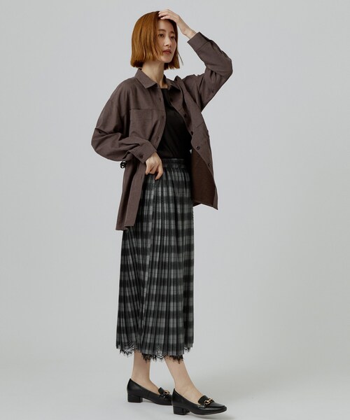 grove(グローブ)の「【着回し◎・大人フェミニン】リバーシブルチュールプリーツスカート(スカート・レディース・グレー系その他2/ブラック/ブルー系その他3・03/02/05/04/01)」の13枚目の写真
