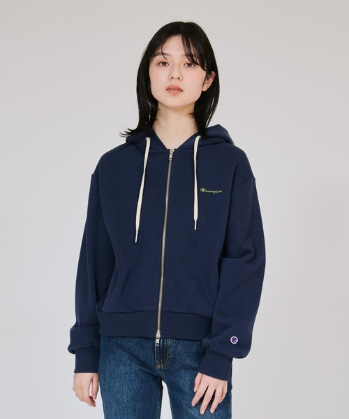 Champion(チャンピオン)の「【Champion/チャンピオン】レディース ダブルジップフーデッドスウェットシャツ(パーカー・レディース・ヘザーグレー/ネイビー系1/レッド系その他3/オートミール/ブラック系その他・MEDIUM/LARGE)」の4枚目の写真