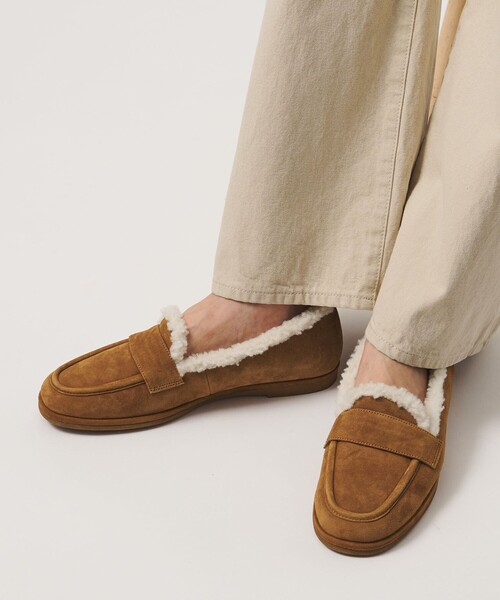 UNITED ARROWS(ユナイテッドアローズ)の「スエード ファーライク ローファー(ローファー・レディース・ブラック/ブラウン系・38/37/35h/35/36/37h/36h)」の11枚目の写真