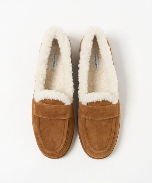 UNITED ARROWS(ユナイテッドアローズ)の「スエード ファーライク ローファー(ローファー・レディース・ブラック/ブラウン系・38/37/35h/35/36/37h/36h)」の9枚目の写真