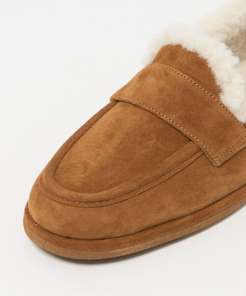 UNITED ARROWS(ユナイテッドアローズ)の「スエード ファーライク ローファー(ローファー・レディース・ブラック/ブラウン系・38/37/35h/35/36/37h/36h)」の6枚目の写真