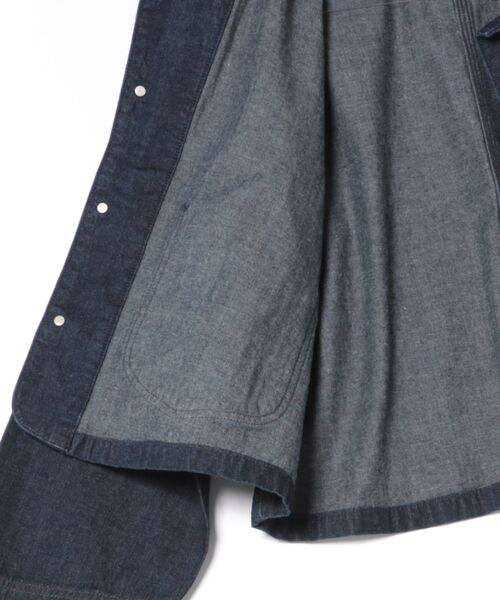 Lee(リー)の「SHORT LOCO JACKET / ショートロコジャケット(カバーオール・レディース・インディゴブルー/ブラウン・SMALL/MEDIUM)」の4枚目の写真