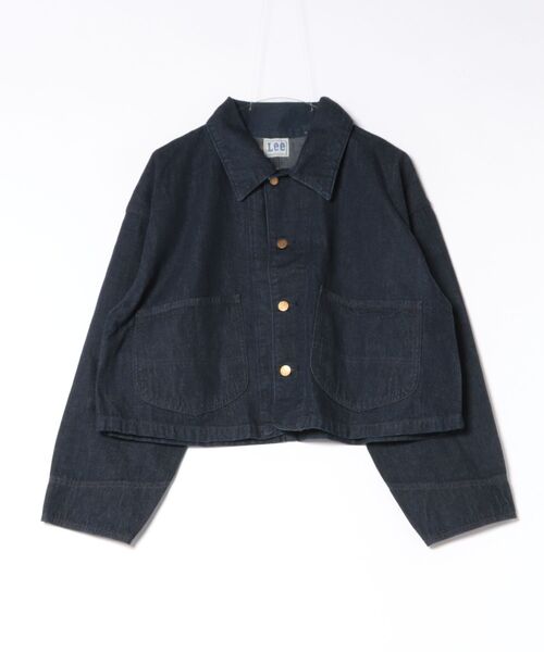 Lee(リー)の「SHORT LOCO JACKET / ショートロコジャケット(カバーオール・レディース・インディゴブルー/ブラウン・SMALL/MEDIUM)」の5枚目の写真