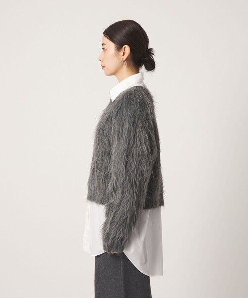 CITEN（シテン）の「＜CITEN＞シャギーニット（ニット/セーター・レディース・ダークグレー/ロイヤルブルー/オリーブ/ピンク・FREE）」の14枚目の写真