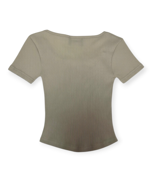 BORN SLIPPY(ボーンスリッピー)の「Crystal Star Square Neck Tee (Beige)(Tシャツ/カットソー・レディース・その他・FREE)」の2枚目の写真