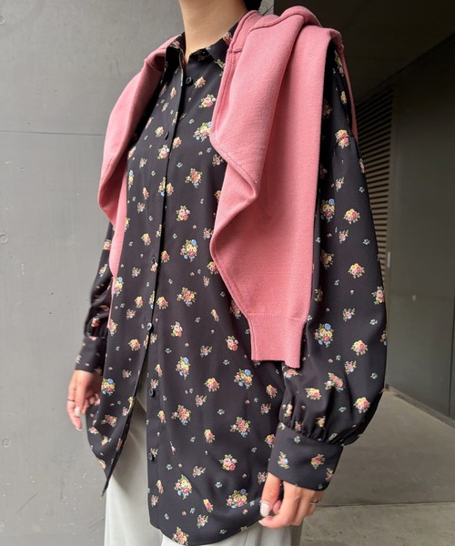 LE CIEL BLEU(ルシェルブルー)の「フラットカットプルオーバー / Flat-Cut Pullover(ニット/セーター・レディース・ネイビー/グレー/ピンク/ブラック・36)」の9枚目の写真