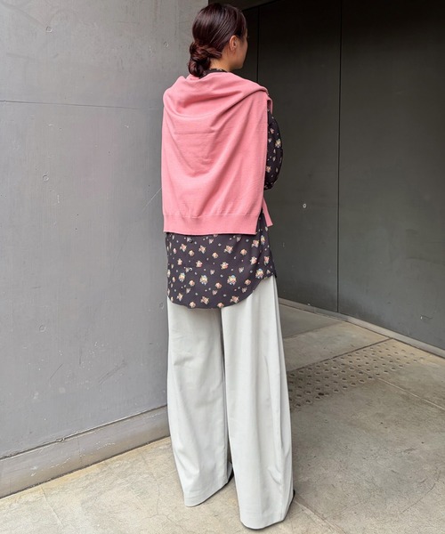 LE CIEL BLEU(ルシェルブルー)の「フラットカットプルオーバー / Flat-Cut Pullover(ニット/セーター・レディース・ネイビー/グレー/ピンク/ブラック・36)」の8枚目の写真