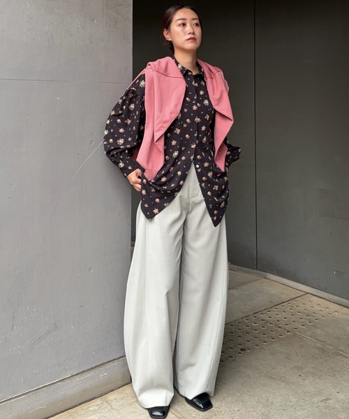 LE CIEL BLEU(ルシェルブルー)の「フラットカットプルオーバー / Flat-Cut Pullover(ニット/セーター・レディース・ネイビー/グレー/ピンク/ブラック・36)」の7枚目の写真