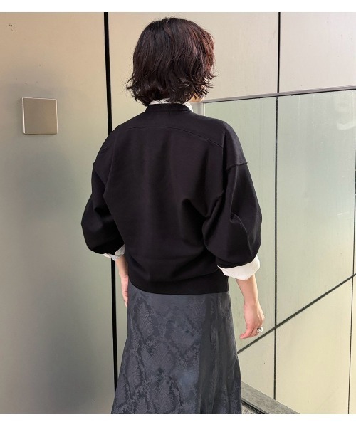LE CIEL BLEU(ルシェルブルー)の「フラットカットプルオーバー / Flat-Cut Pullover(ニット/セーター・レディース・ネイビー/グレー/ピンク/ブラック・36)」の14枚目の写真