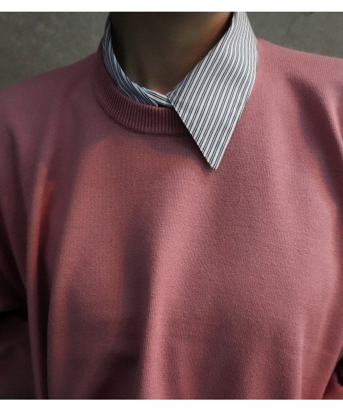 LE CIEL BLEU(ルシェルブルー)の「フラットカットプルオーバー / Flat-Cut Pullover(ニット/セーター・レディース・ネイビー/グレー/ピンク/ブラック・36)」の6枚目の写真