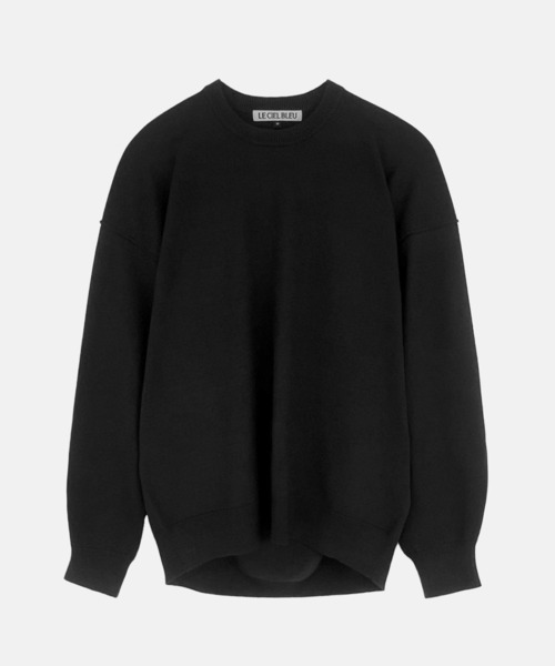 LE CIEL BLEU(ルシェルブルー)の「フラットカットプルオーバー / Flat-Cut Pullover(ニット/セーター・レディース・ネイビー/グレー/ピンク/ブラック・36)」の15枚目の写真