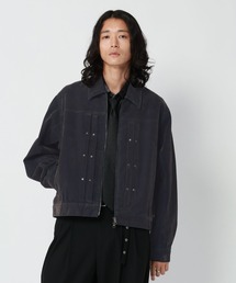 RAGEBLUE | FLOCK PRINTED COMPACT DENIM JACKET/フロッキー加工コンパクトデニムジャケット(デニムジャケット)