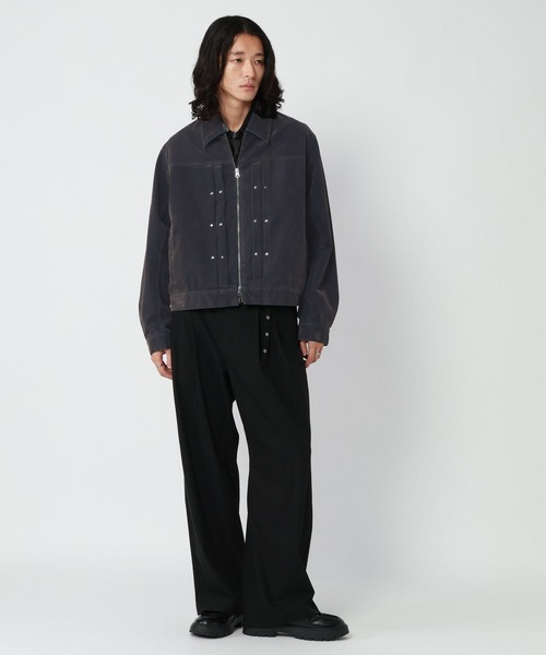 RAGEBLUE(レイジブルー)の「FLOCK PRINTED COMPACT DENIM JACKET/フロッキー加工コンパクトデニムジャケット(デニムジャケット・メンズ・グレー/ネイビー/ワインレッド・MEDIUM/LARGE)」の8枚目の写真