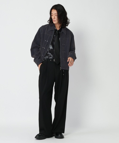 RAGEBLUE(レイジブルー)の「FLOCK PRINTED COMPACT DENIM JACKET/フロッキー加工コンパクトデニムジャケット(デニムジャケット・メンズ・グレー/ネイビー/ワインレッド・MEDIUM/LARGE)」の11枚目の写真