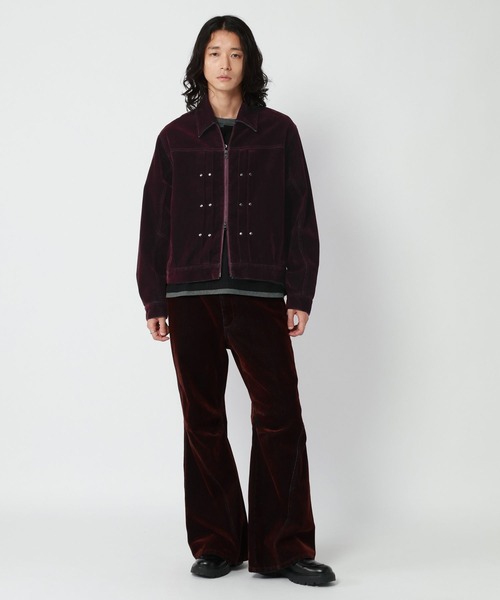 RAGEBLUE(レイジブルー)の「FLOCK PRINTED COMPACT DENIM JACKET/フロッキー加工コンパクトデニムジャケット(デニムジャケット・メンズ・グレー/ネイビー/ワインレッド・MEDIUM/LARGE)」の19枚目の写真