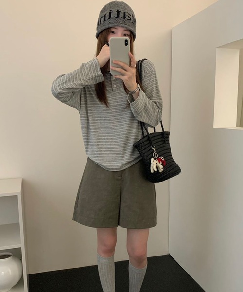 HALEY PESCA(ヘーリーペスカ)の「HALEY PESCA/ベーシック ボーダーポロトップス(ポロシャツ・レディース・その他2/その他1/その他3・FREE)」の5枚目の写真