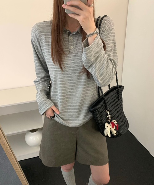 HALEY PESCA(ヘーリーペスカ)の「HALEY PESCA/ベーシック ボーダーポロトップス(ポロシャツ・レディース・その他2/その他1/その他3・FREE)」の8枚目の写真