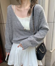 ルーズニットカーディガン