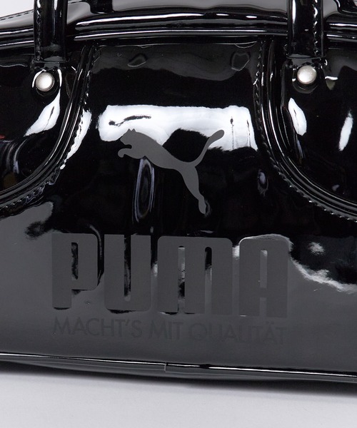 PUMA(プーマ)の「PUMA/プーマ 1976 FLUTE GRIP BAG PUMA フルートグリップバッグ ウエストポーチ エナメル ロゴ カジュアルバック ユニセックス アウトドア 2026秋冬 秋服 冬服(ボディバッグ/ウエストポーチ・レディース・ホワイト/ブラック・FREE)」の6枚目の写真