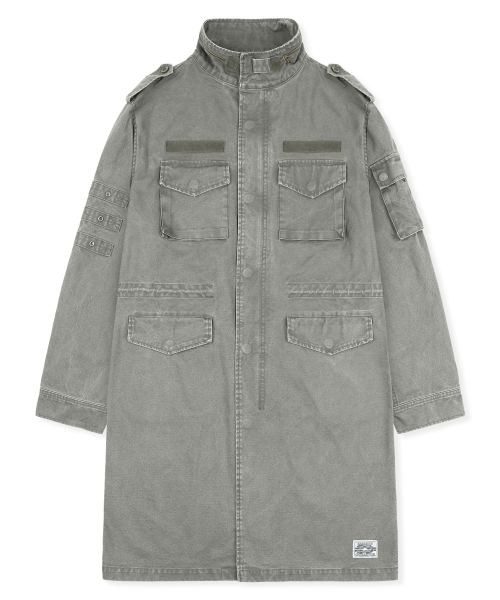 XTONZ(エクストーンズ)の「XJ143 ミリタリー ヴィンテージウォッシュ ロング m65 フィールドジャケット (KHAKI)(ミリタリージャケット・レディース・その他・LARGE/MEDIUM)」の17枚目の写真