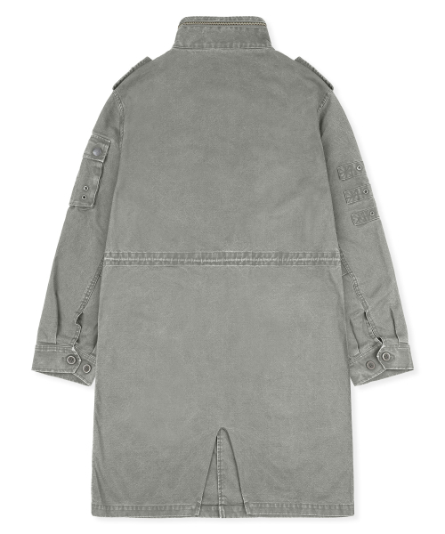 XTONZ(エクストーンズ)の「XJ143 ミリタリー ヴィンテージウォッシュ ロング m65 フィールドジャケット (KHAKI)(ミリタリージャケット・レディース・その他・LARGE/MEDIUM)」の16枚目の写真