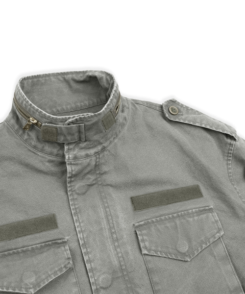 XTONZ(エクストーンズ)の「XJ143 ミリタリー ヴィンテージウォッシュ ロング m65 フィールドジャケット (KHAKI)(ミリタリージャケット・レディース・その他・LARGE/MEDIUM)」の15枚目の写真
