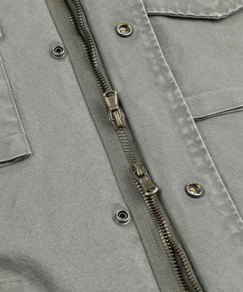 XTONZ(エクストーンズ)の「XJ143 ミリタリー ヴィンテージウォッシュ ロング m65 フィールドジャケット (KHAKI)(ミリタリージャケット・レディース・その他・LARGE/MEDIUM)」の14枚目の写真