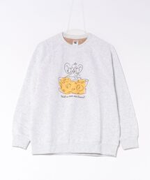 【Tom and Jerry/トムとジェリー】【大人カジュアルな中にも遊び心が光る一着】身頃裏シャギートレーナー キャラクタープリント カジュアル 暖かい ギフト