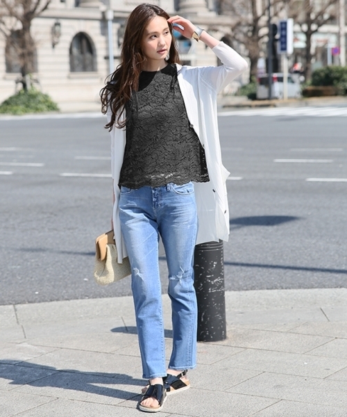 GLOBAL WORK（グローバルワーク）の「チェーンショルダークラッチ/716953（ショルダーバッグ・レディース・ホワイト/その他/ゴールド/ブルー・FREE）」の5枚目の写真