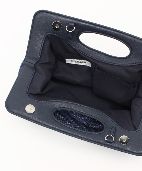 GLOBAL WORK（グローバルワーク）の「チェーンショルダークラッチ/716953（ショルダーバッグ・レディース・ホワイト/その他/ゴールド/ブルー・FREE）」の13枚目の写真