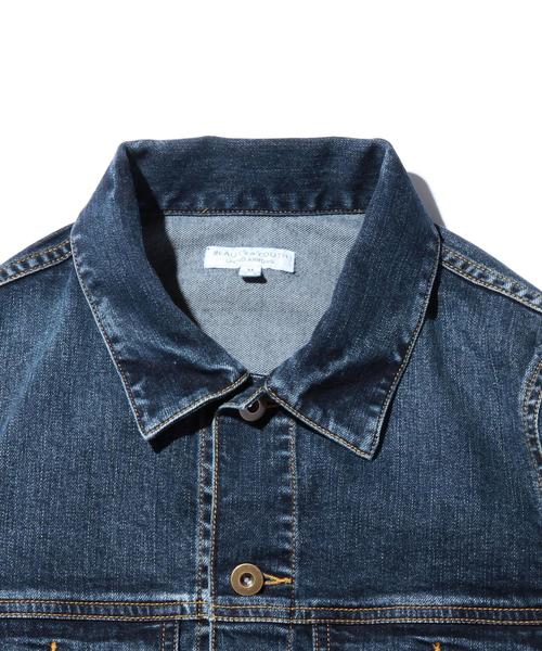 BEAUTY&YOUTH UNITED ARROWS(ビューティーアンドユースユナイテッドアローズ)の「【WEB限定】by ∴ デニム Gジャケット(デニムジャケット・メンズ・ネイビー/コバルトブルー・SMALL/MEDIUM/LARGE)」の4枚目の写真