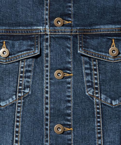 BEAUTY&YOUTH UNITED ARROWS(ビューティーアンドユースユナイテッドアローズ)の「【WEB限定】by ∴ デニム Gジャケット(デニムジャケット・メンズ・ネイビー/コバルトブルー・SMALL/MEDIUM/LARGE)」の7枚目の写真