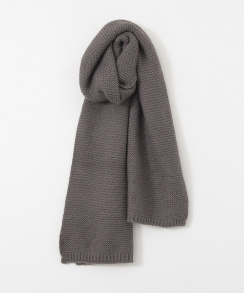 KBF(ケイビーエフ)の「KBF ニットマフラー(マフラー・レディース・モカ/グリーン/グレー/ライトベージュ・ONE)」の10枚目の写真