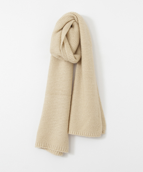 KBF(ケイビーエフ)の「KBF ニットマフラー(マフラー・レディース・モカ/グリーン/グレー/ライトベージュ・ONE)」の12枚目の写真