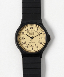 CASIO カシオ / 薄型 軽量 アナログ腕時計 樹脂バンド ラウンドフェイス 日常生活防水 ユニセックス スタンダード //// MQ-24シリーズ