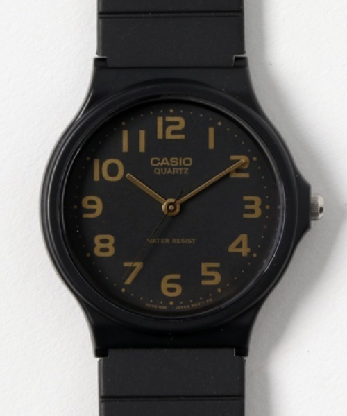 CASIO（カシオ）の「CASIO カシオ / 薄型 軽量 アナログ腕時計 樹脂バンド ラウンドフェイス 日常生活防水 ユニセックス　スタンダード //// MQ-24シリーズ（アナログ腕時計・メンズ・ブラック×ブラック/ブラック系その他/ブラック×ホワイト/ブラック×ゴールド/ブラック/ブラック系その他2/ブラック系その他3/ブラック系その他4/ブラック系その他5/ブラック×シルバー/ブラック系その他6・FREE）」の20枚目の写真